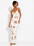 Floral Backless Maxi Dress