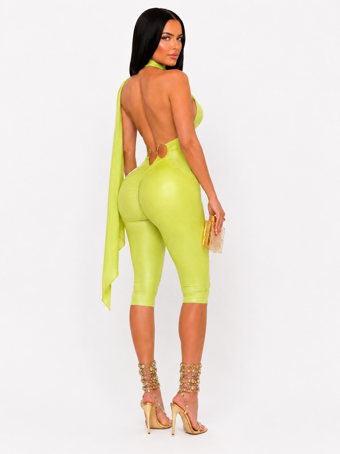 Women's Slim Fit Bandage Jumpsuit