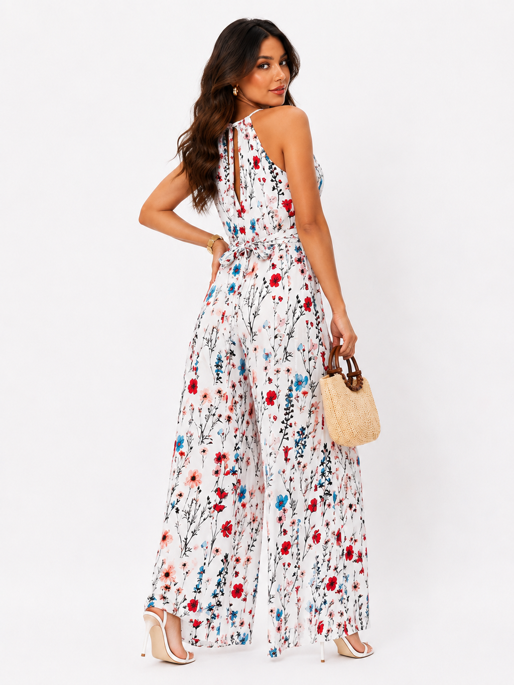 Women's Floral Print Summer Jumpsuit